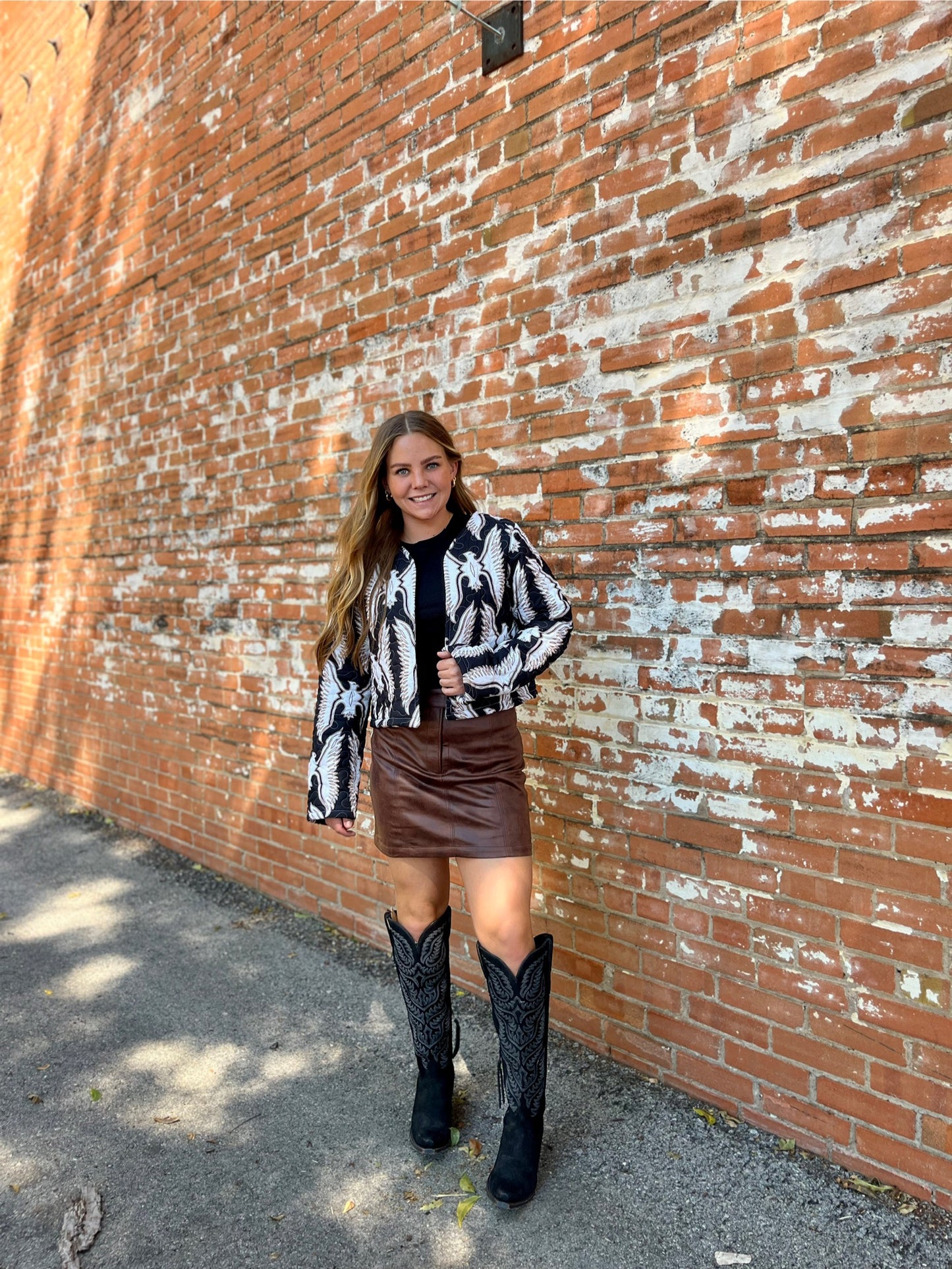 Chase Firebird Black Cropped Jacket