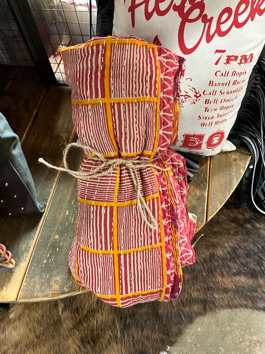 KANTHA THROW BLANKET QUILTS
