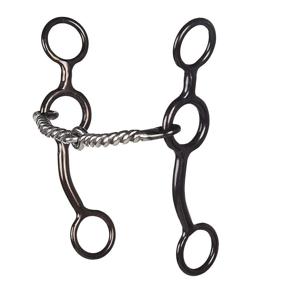 DUTTON CIRCLE GAG TWISTED WIRE SNAFFLE