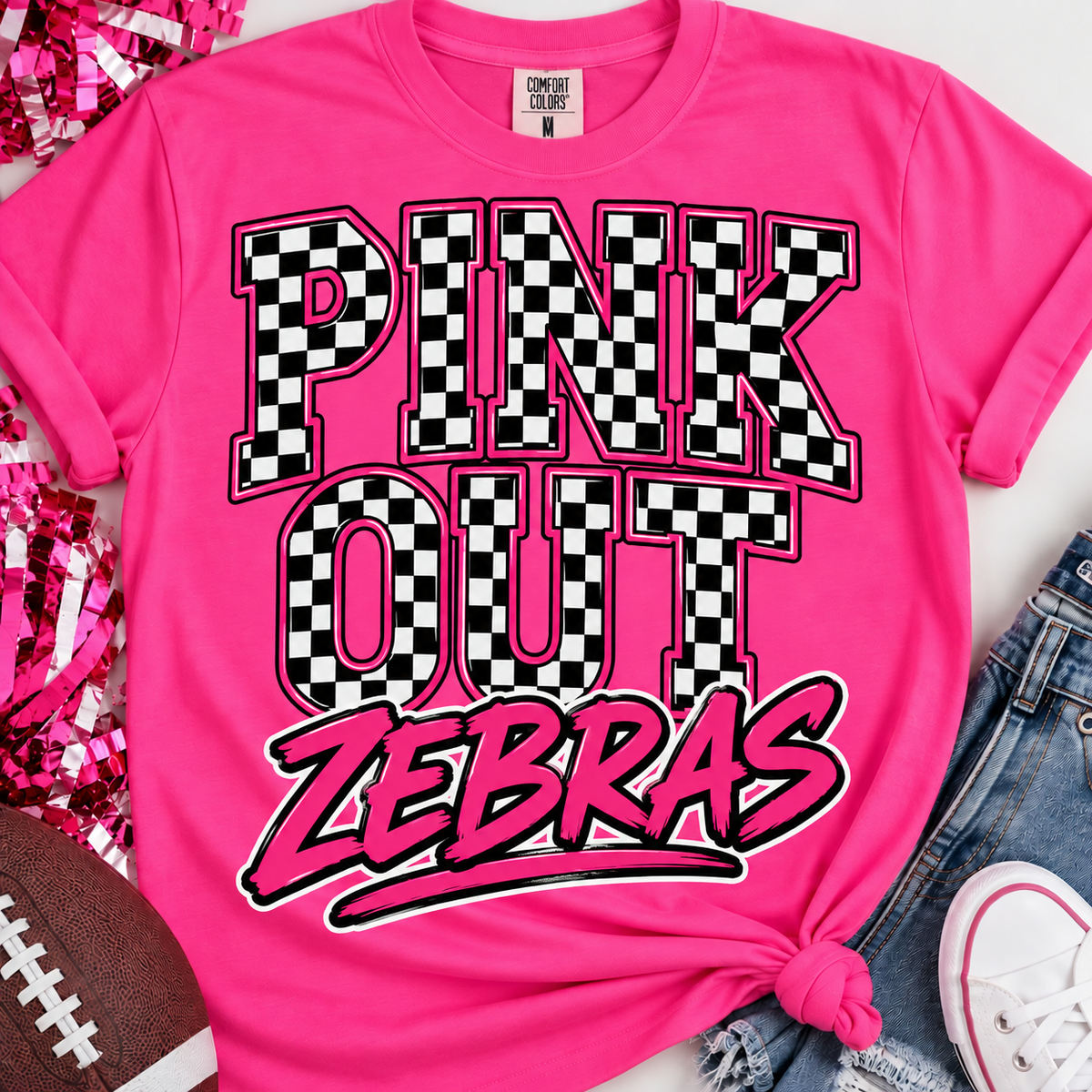 Pink Out Zebra & Indians
