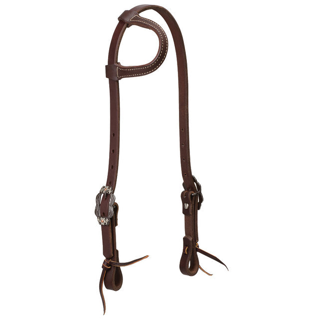 Working Tack Sliding Ear Headstall with Buffed
