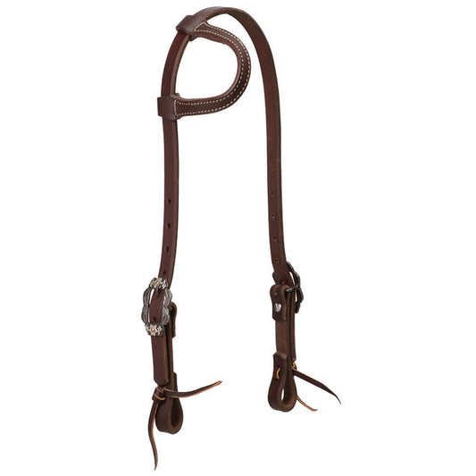 Working Tack Sliding Ear Headstall with Buffed