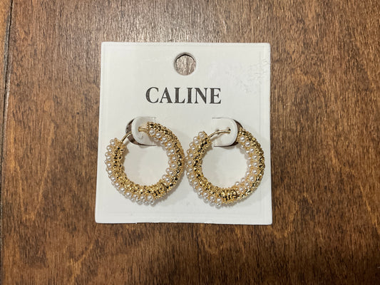 Pearl & Gold Hoops