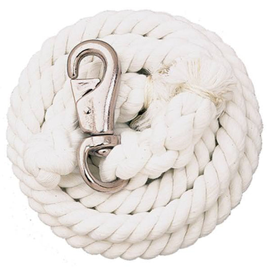 10' Cotton Lead Rope W/ Bullsnap