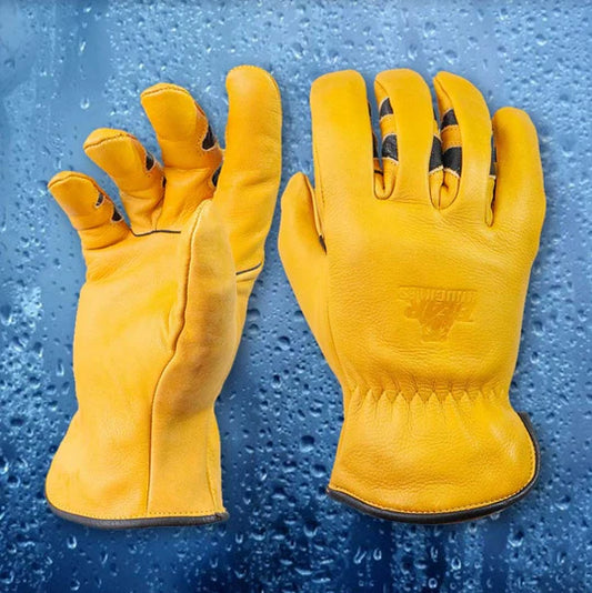 Bodacious Water Resistant Leather Cowhide Driver Gloves - D357 M