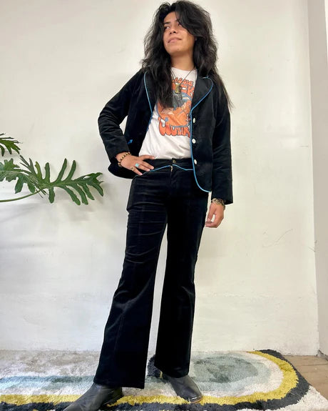 Black Wild Child Corduroy Blazer