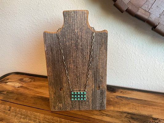 Turquoise Bar Necklace