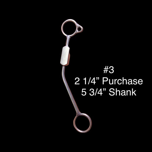 #3 Perfect Bit W/ Noseband Twisted Wire Dog Bone