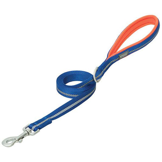 6’ DARK BLUE LEASH W/ REFLECTIVE STRIPE