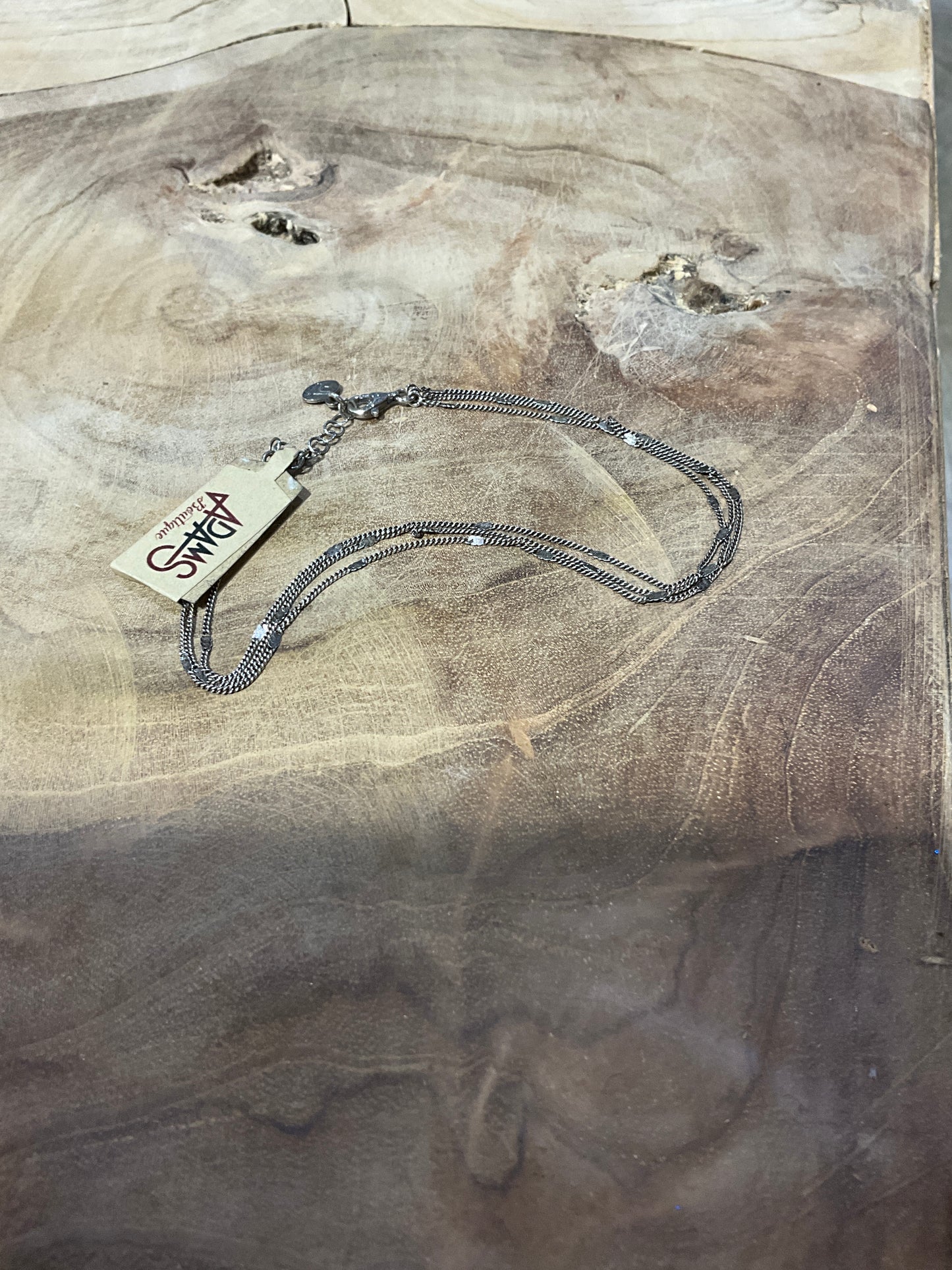 Sterling Anklet Triple Your Luck