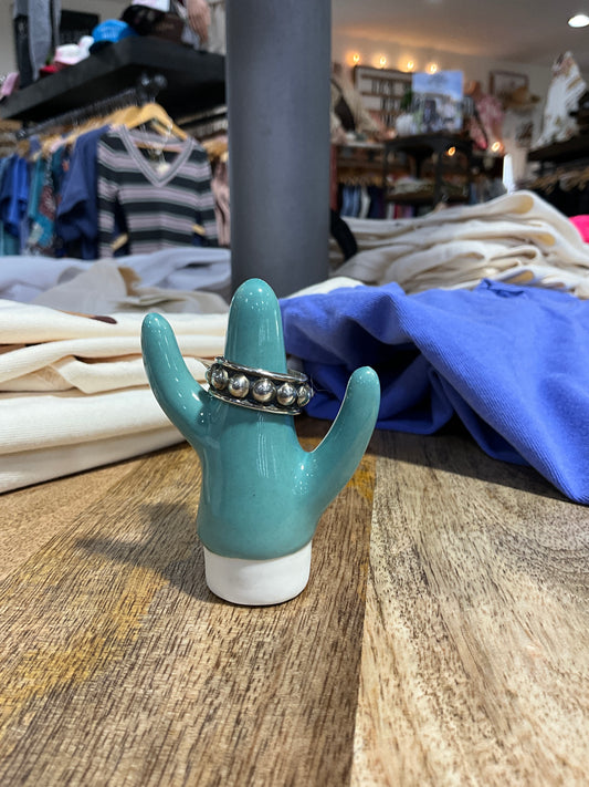 Medium Width Dot Ring