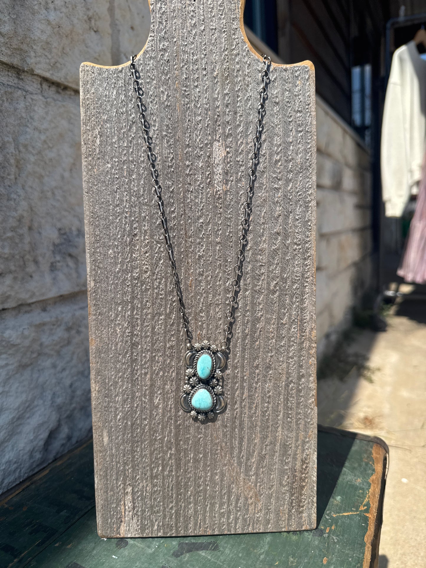 Jeff James Turquoise & Sterling Silver Necklace