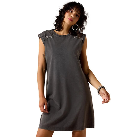 Ariat Jordan Studded Mini Dress Charcoal