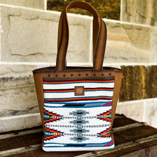Free Bird Collection Tote Bag W/ Brass Closures