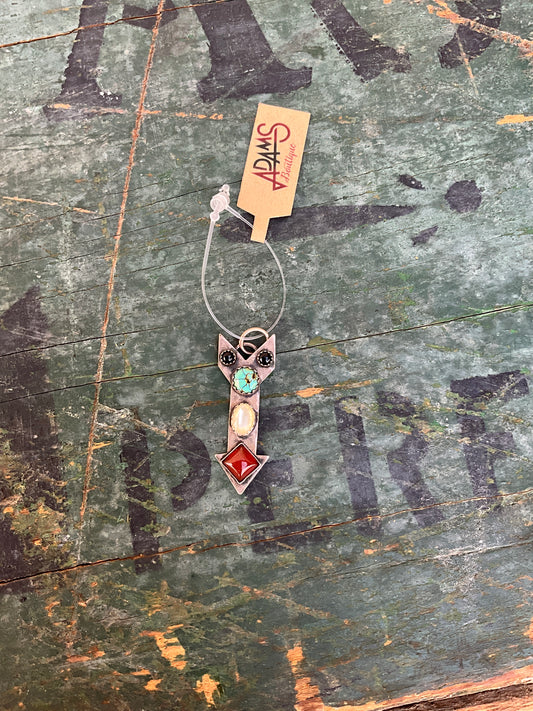 Arrow Multi Stone Pendant