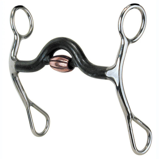 “C” BIT 1/2” SWEET IRON MED PORT W/ ROLLER
