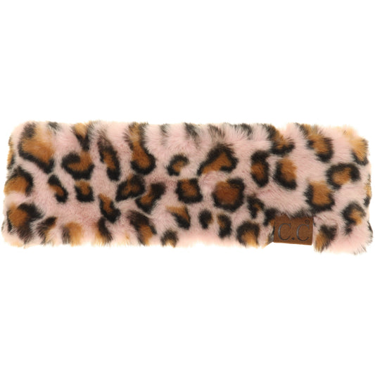 Leopard Faux Fur CC Headwrap