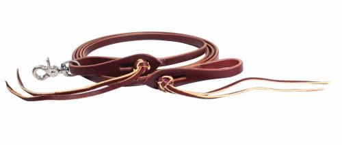 Pineapple Knot Latigo Roping Rein 5/8"