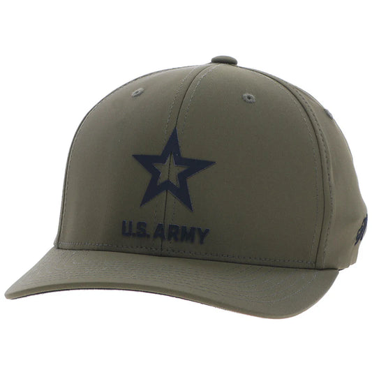 US Army Hat Green w/Black Logo