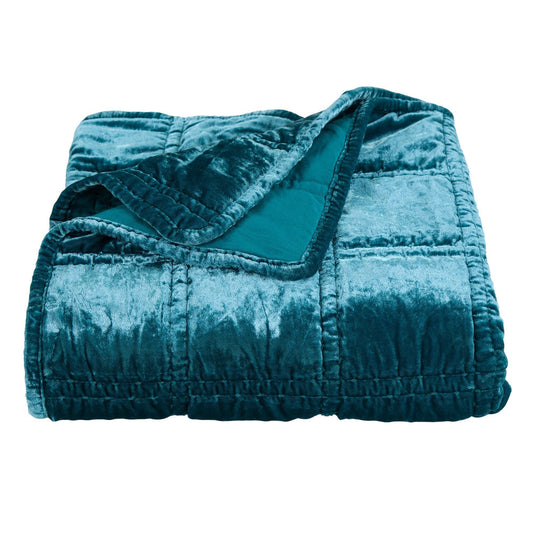 STELLA FAUX SILK VELVET THROW