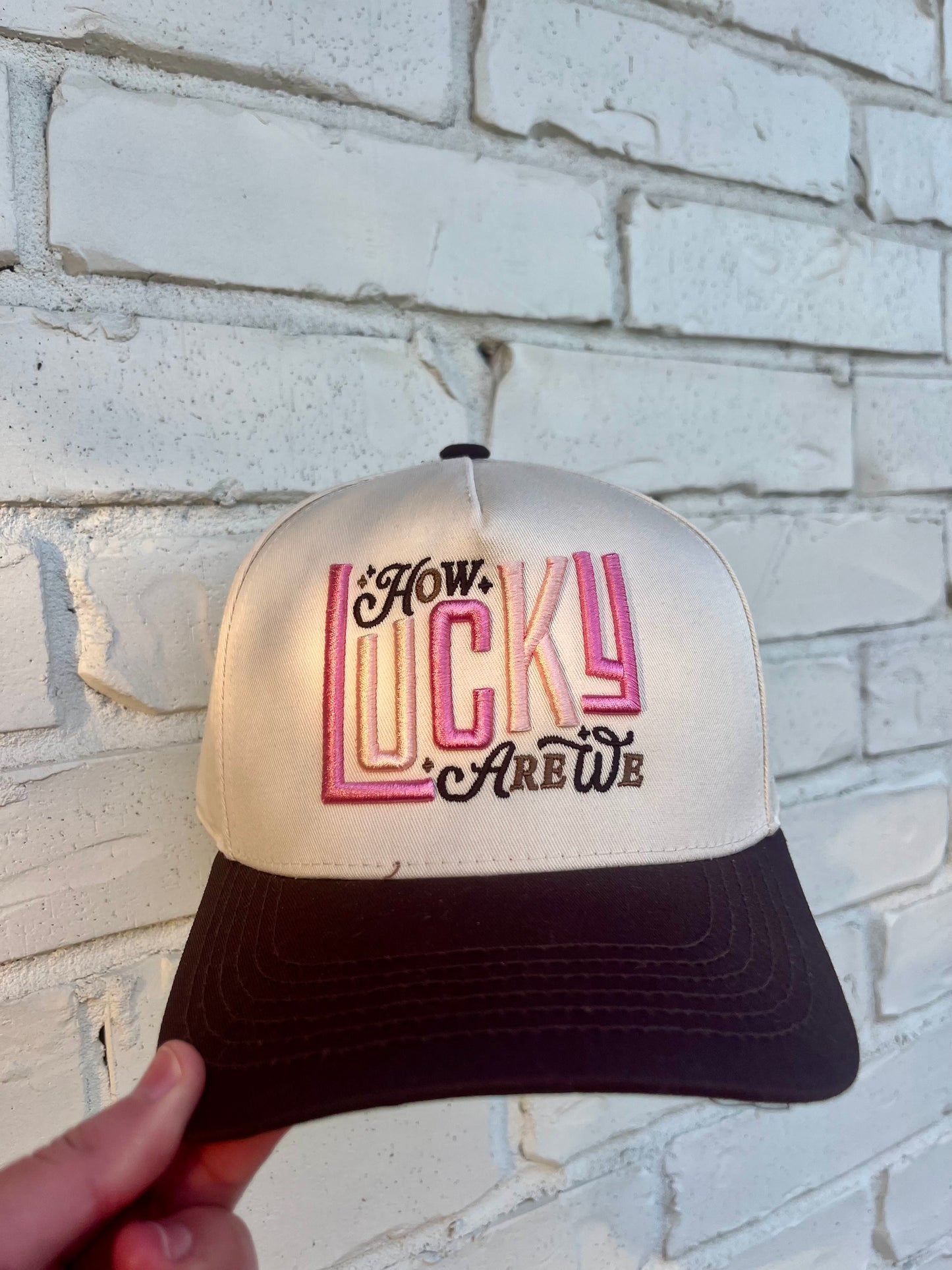 How Lucky Are We Trucker Hat