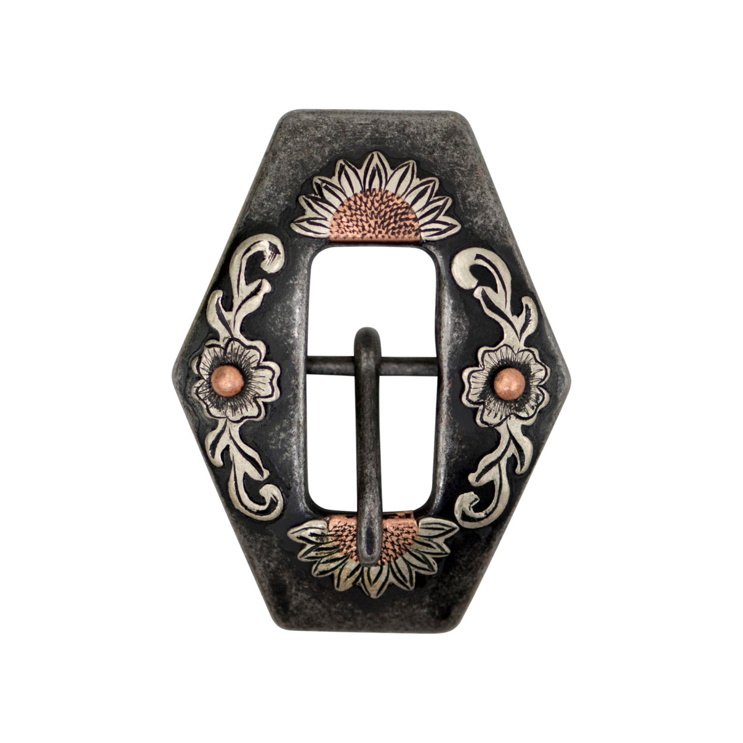 SUNFLOWER COPPER DOT BUCKLE