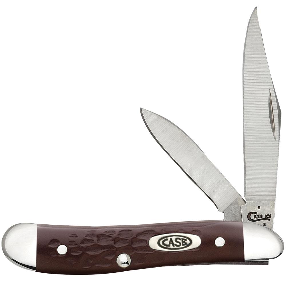 Case Jigged Brown Synthetic Peanut