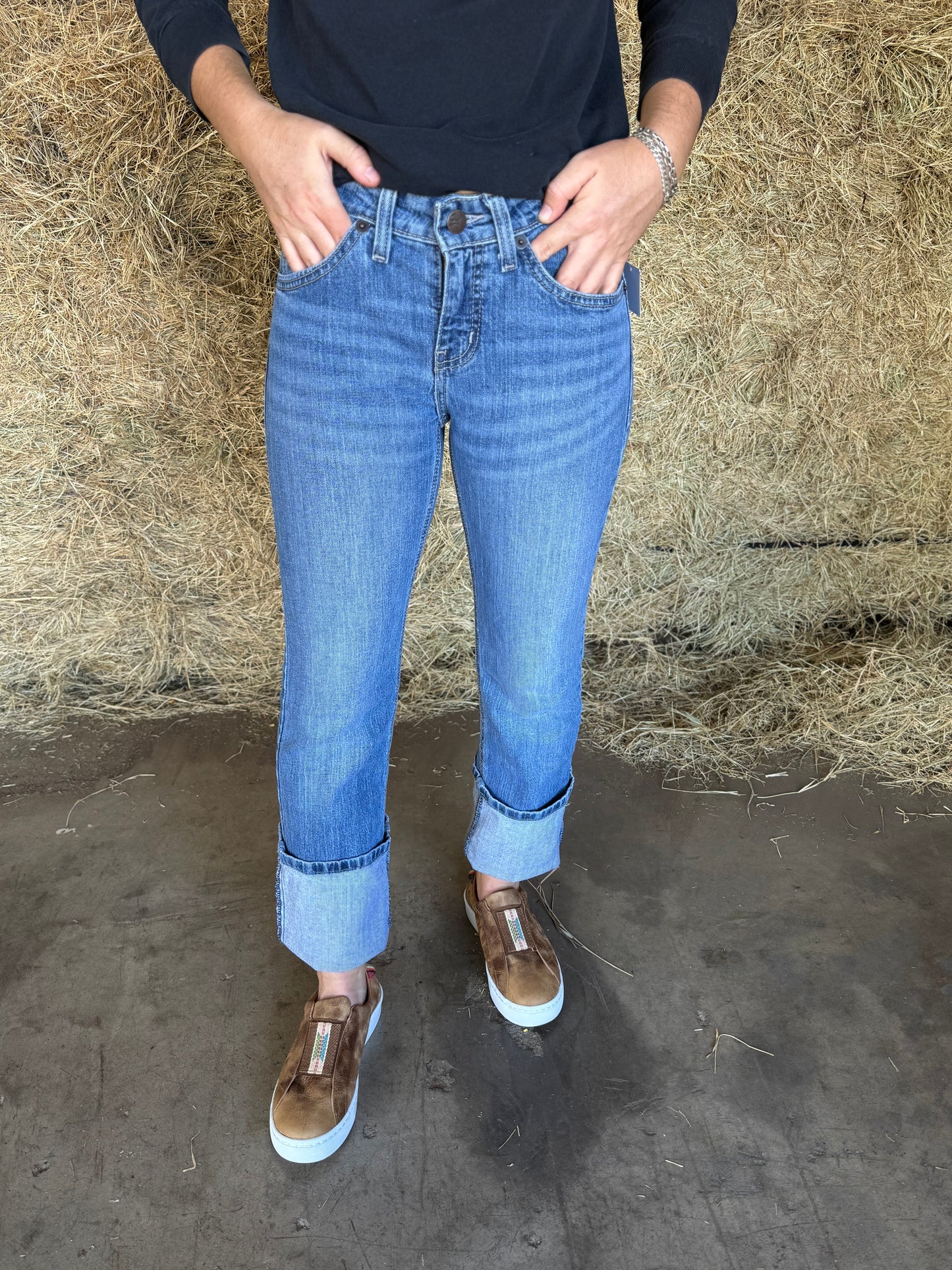 Cruel Girl Hannah Boot Cut Medium Stone Wash