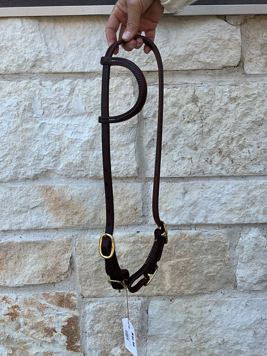 5/8" FOUR BUCKLE SLIP EAR HEADSTALL (DARK OIL)