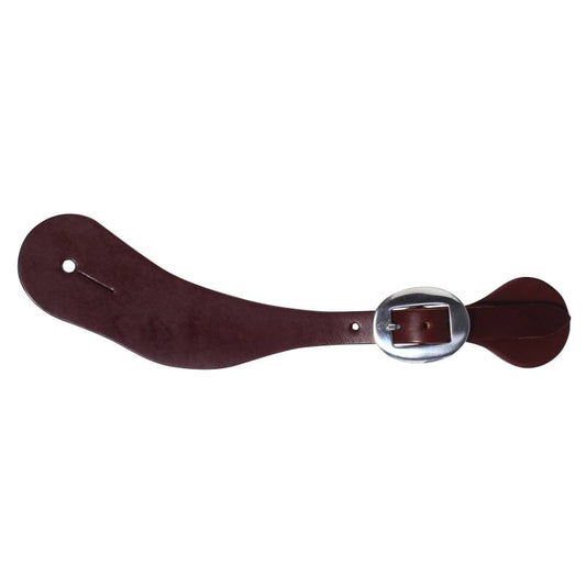 Men's Harness Leather Spur Straps - Nickel Plated Buckles
