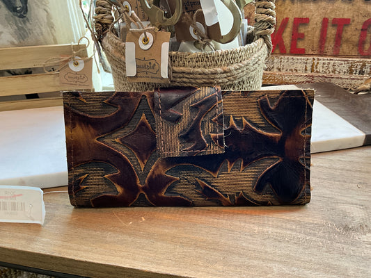 BROWN LEATHER WALLET