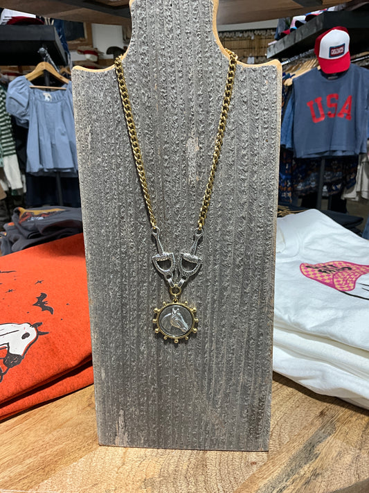 Veronica Horse Charm Necklace