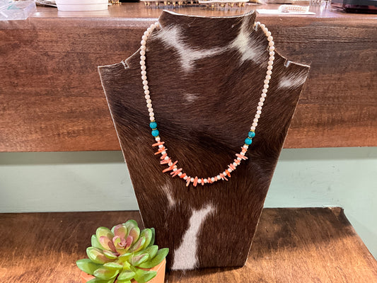 Coral & Turquoise Necklace