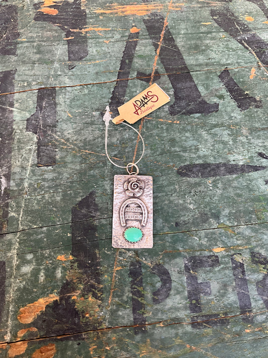 Good Luck Arrow & Flower Pendant