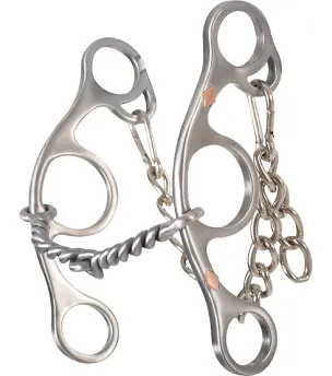 CERVI SHORT SHANK TWISTED WIRE SNAFFLE