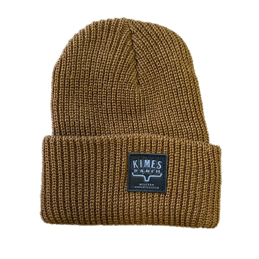 KIMES PREMIUM BRANDED BEANIES- BROWN