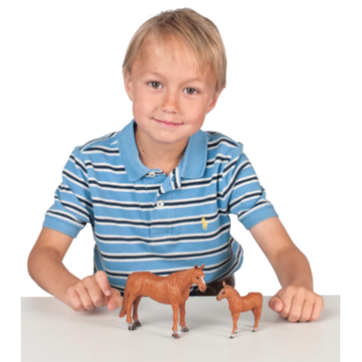 Bc Toy Bagged Qtr Horse Mare & Colt