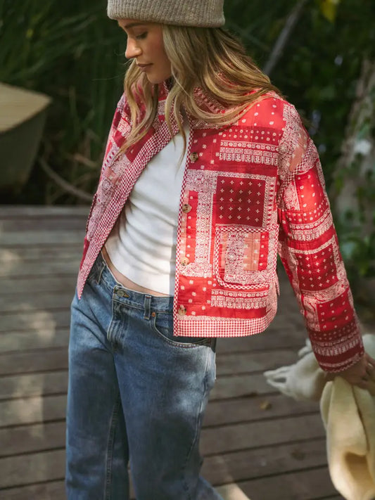 Bandana Patchwork Quilted Jacket