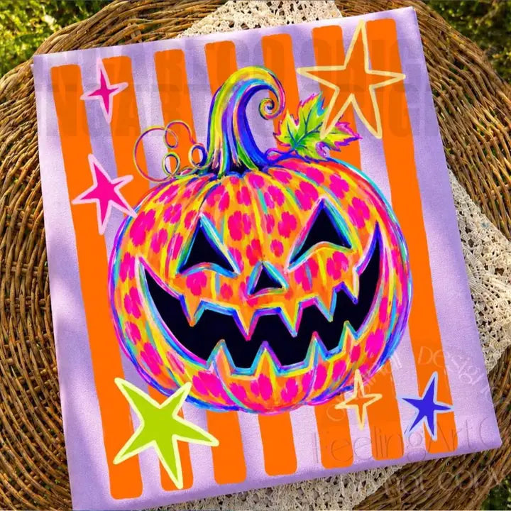 Bright Pumpkin Leopard