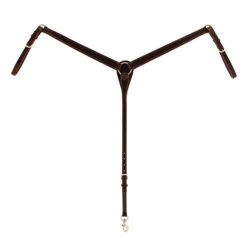 Buffalo Leather Contoured Breast Collar