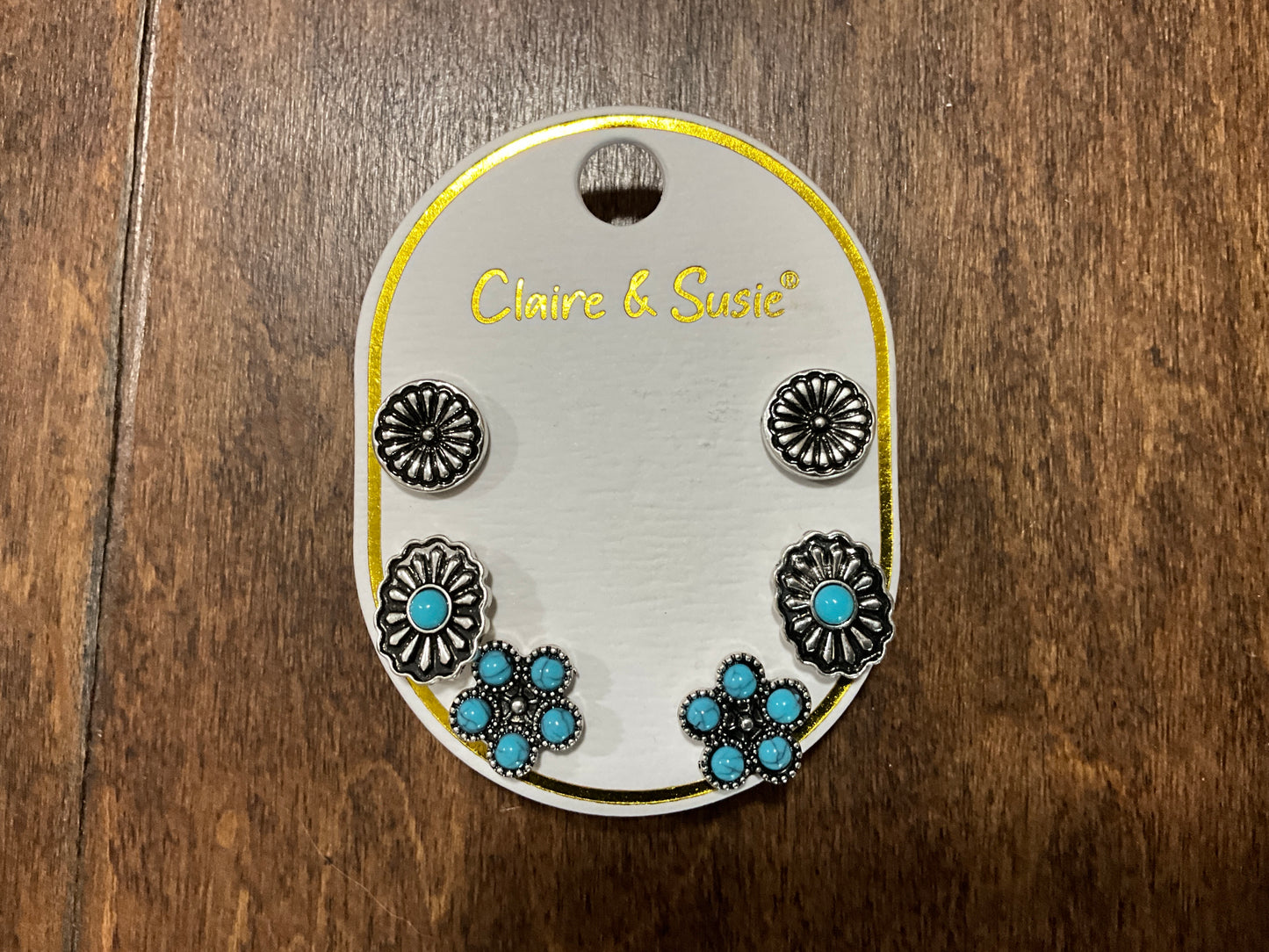 3 PC Silver & Turquoise Set