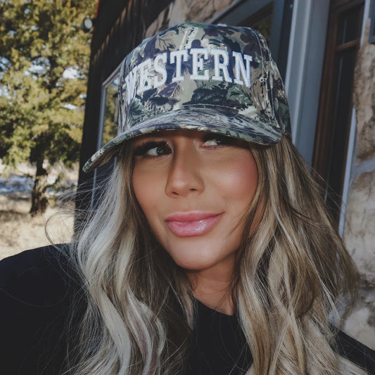 Camo Western Cap