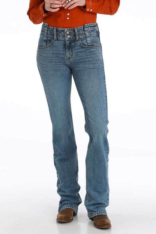 Cruel Girl Women's Slim Fit Hannah Boot Cut - Medium Stone
