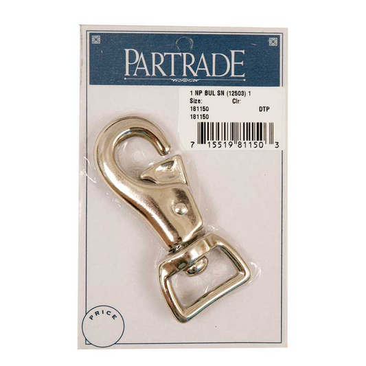 1″ NICKEL PLATED BULL SNAP