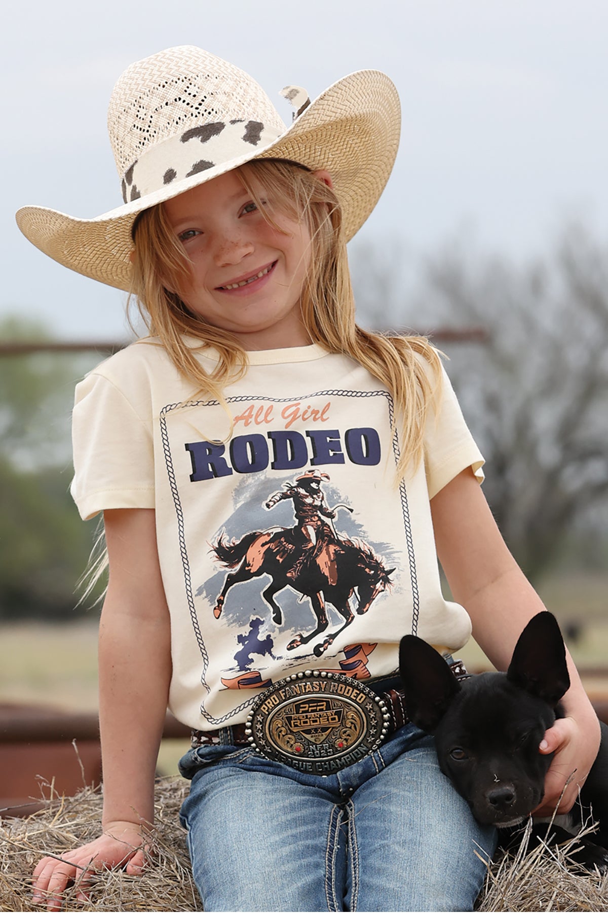 Girls "All Girl Rodeo" Tee
