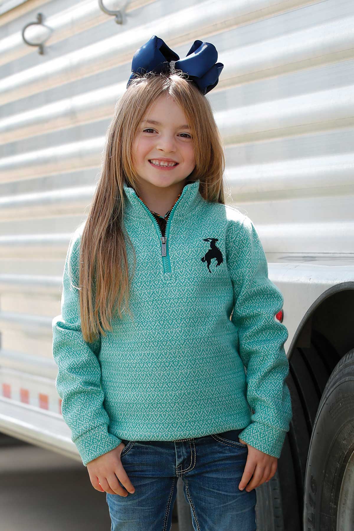 Cruel Girl Kids Turquoise Pullover