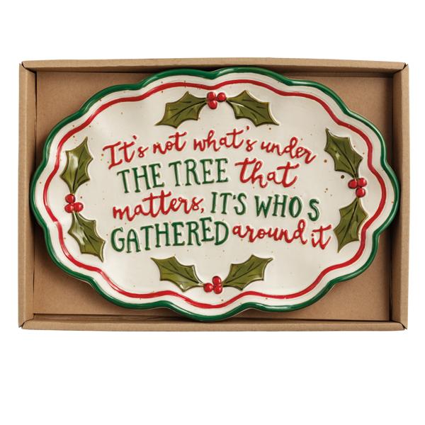 Christmas Holly Sentiment Tray