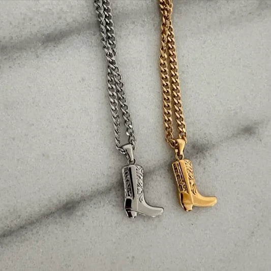 Cowgirl Boot Necklace