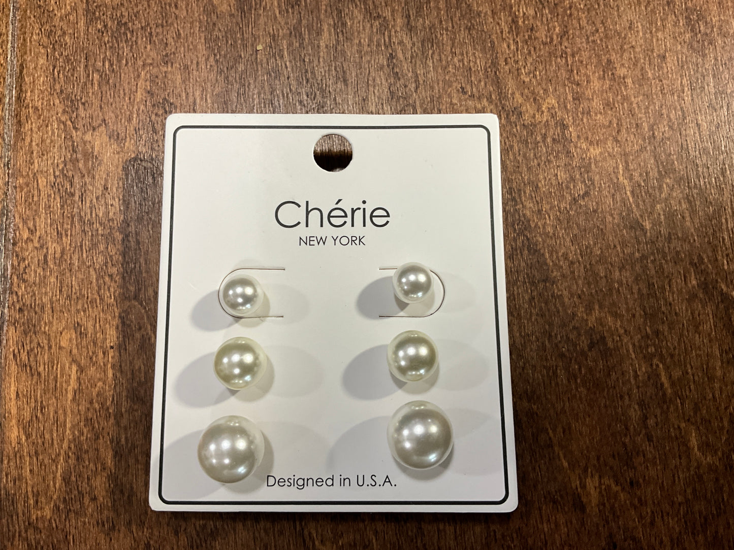 3 Piece Pearl Earring