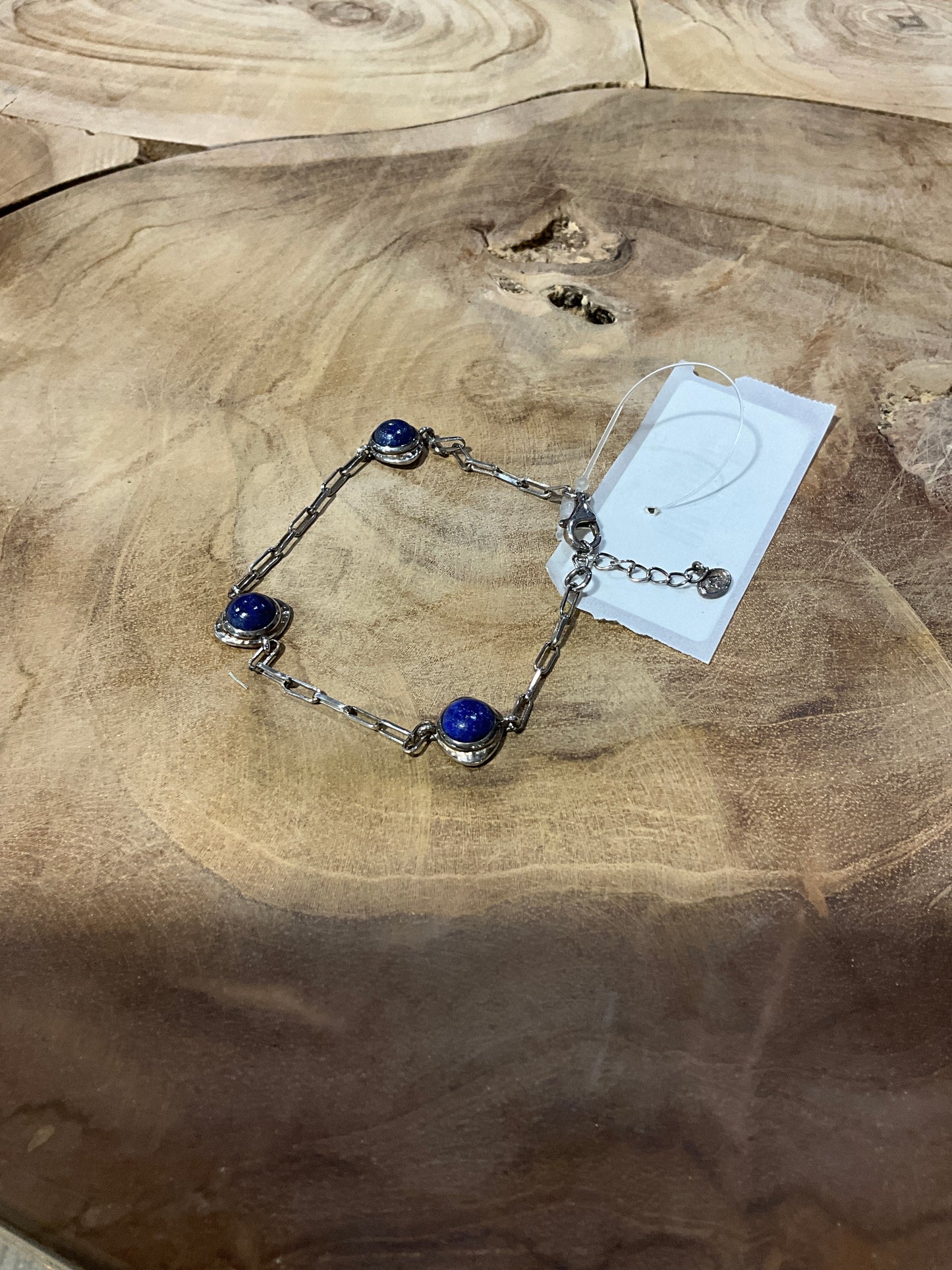 Energetic Sterling Silver Lapis Bracelet